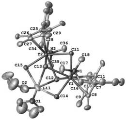 Monocene trivalent transition metal complex containing neutral benzyl heteroatom ligand and use