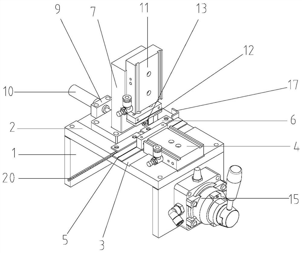 Sealing strip grooving device