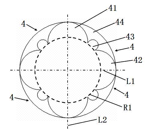 Photoelectric comprehensive cable with irregular filling ropes