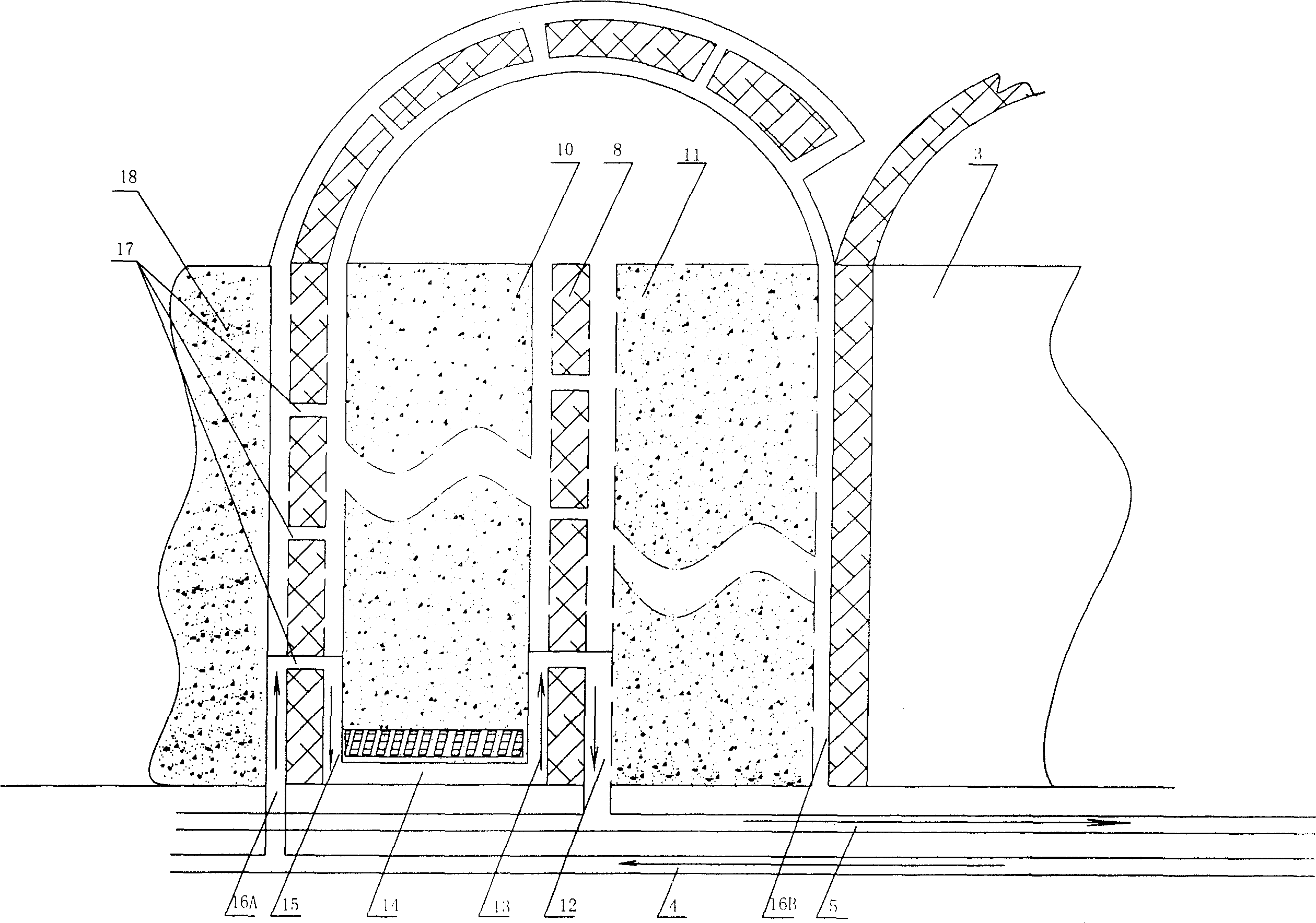 Mining producing method for synchronous excavation and mining drift multiplying