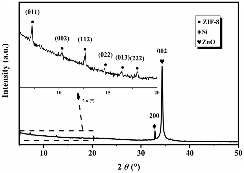 Self-driven photodetector and preparation method based on zno nanorod/si heterojunction