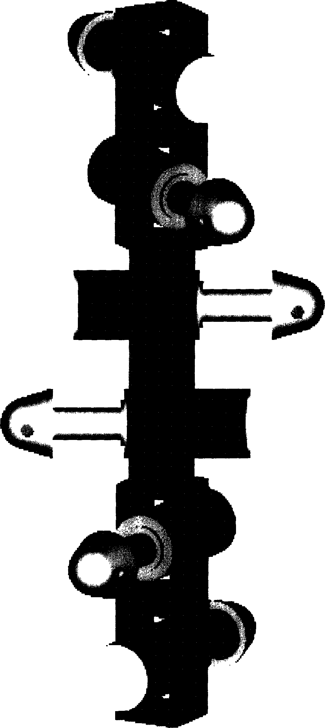 Spine-like bored concrete pile construction technique and extrusion shaping machine thereof