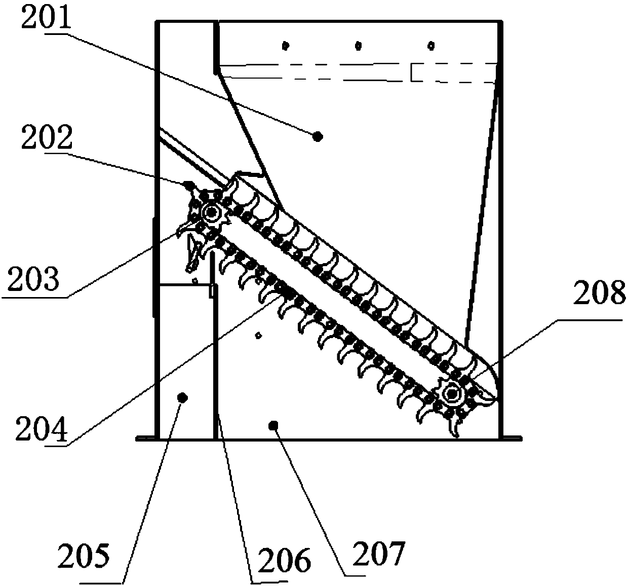 A kind of marine garbage carbonization treatment equipment and its treatment process