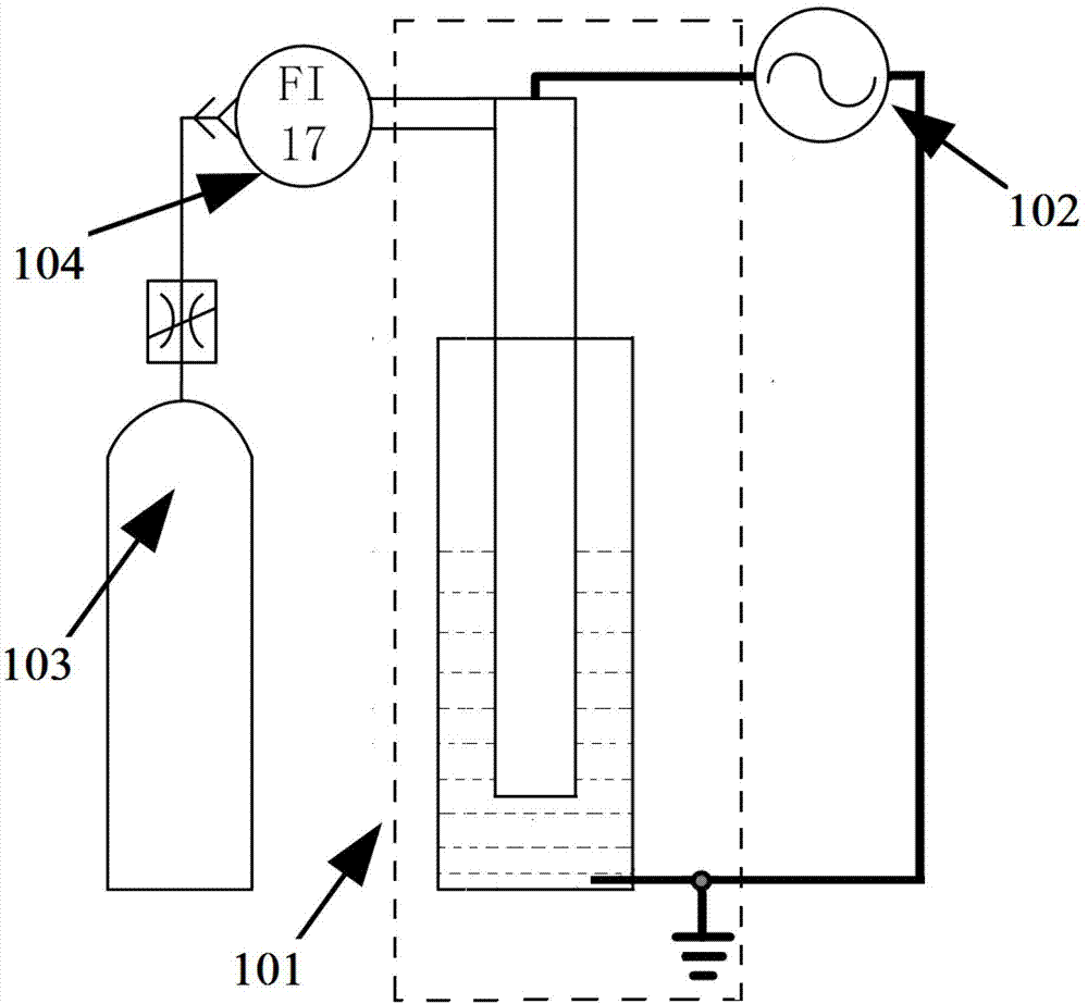 Enhanced-type capillary-needle discharging plasma water treatment device