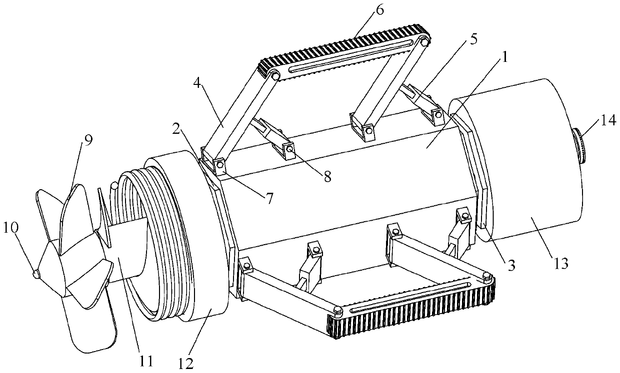 Paraffin clearing operation pipeline robot