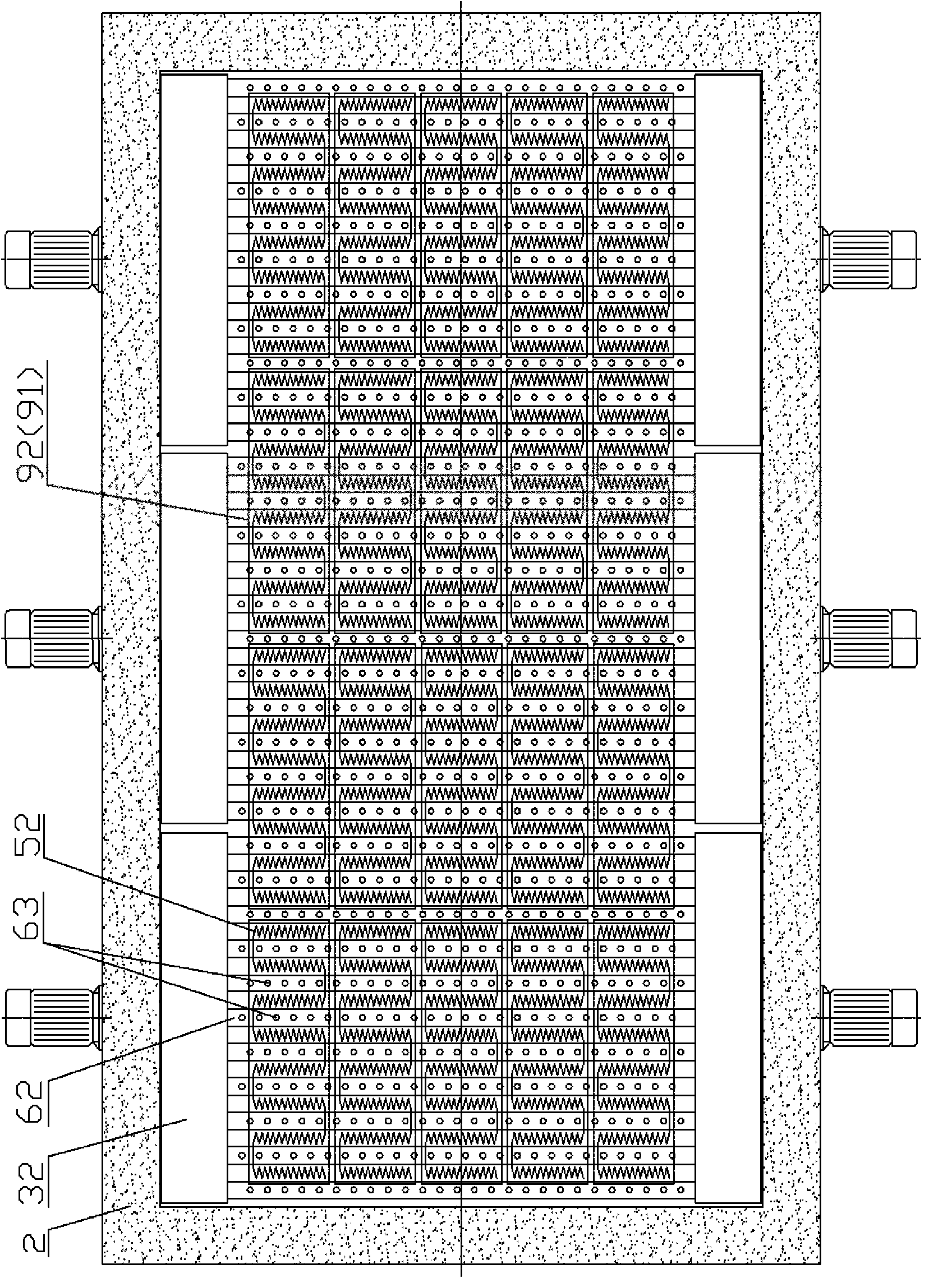 Heating method of heating furnace for glass tempering