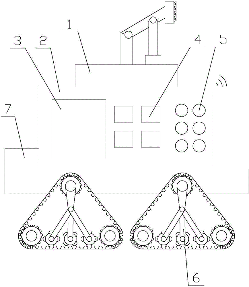 Intelligent tea garden irrigating device