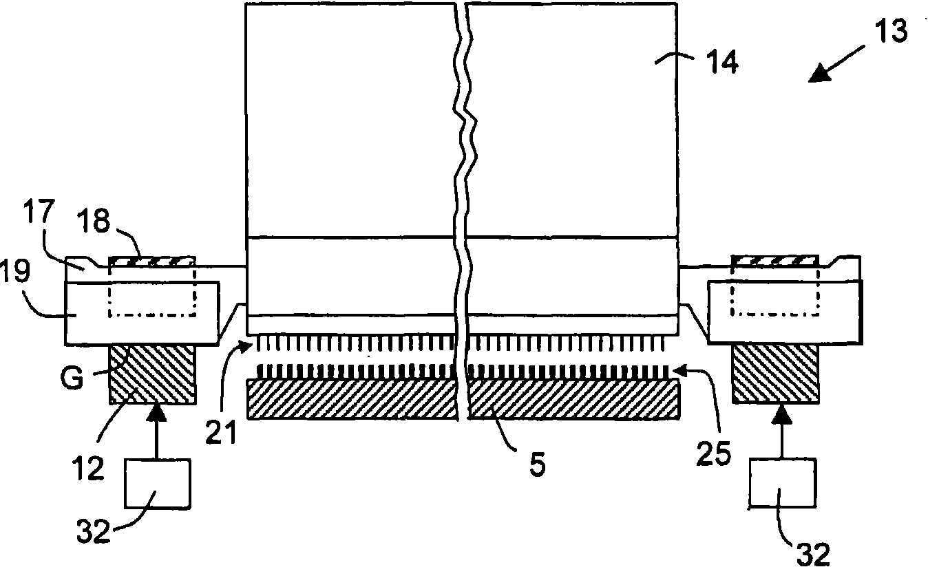 Textile machine and contactless measurement process