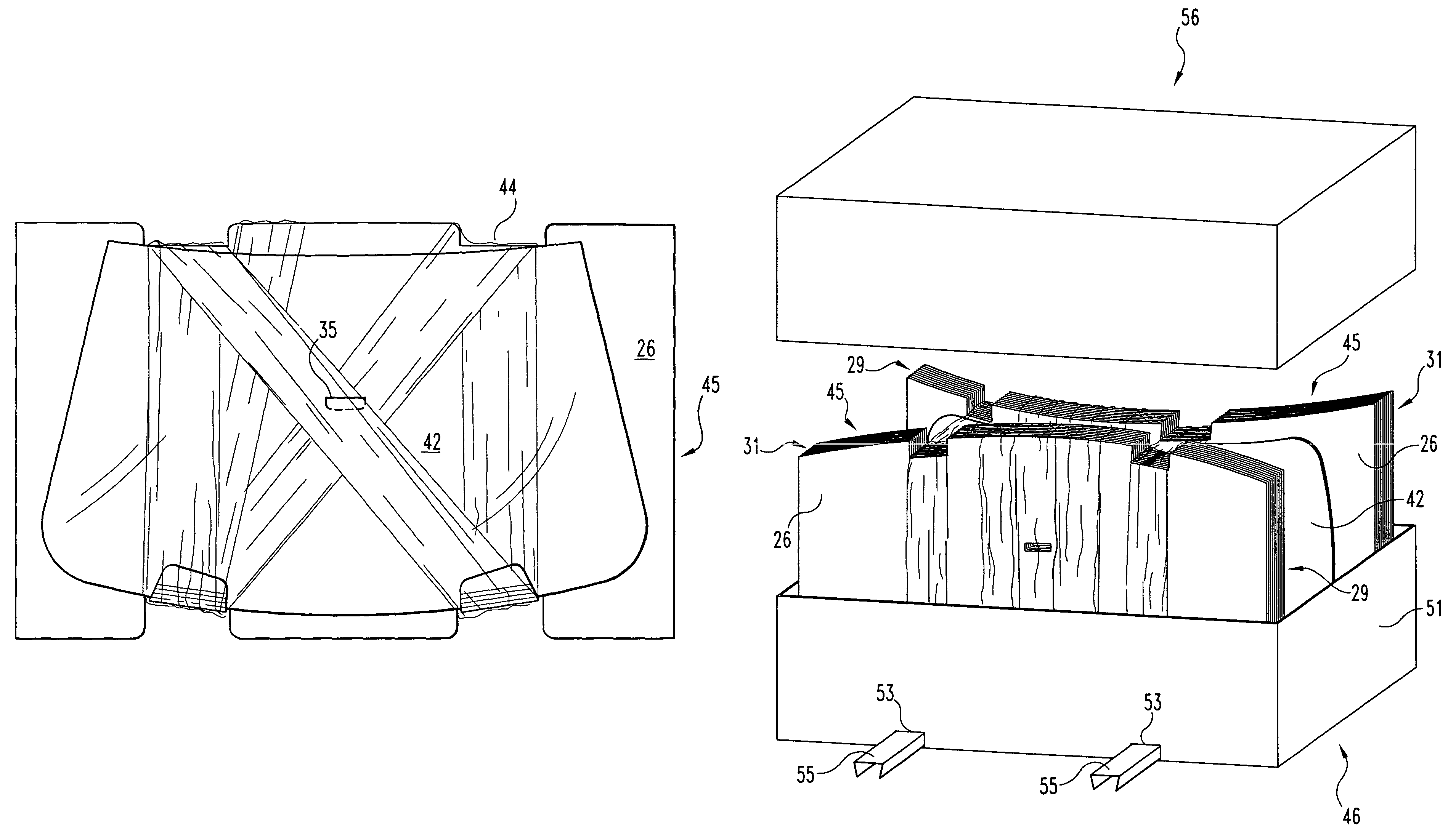 Shipping package system for fragile panels