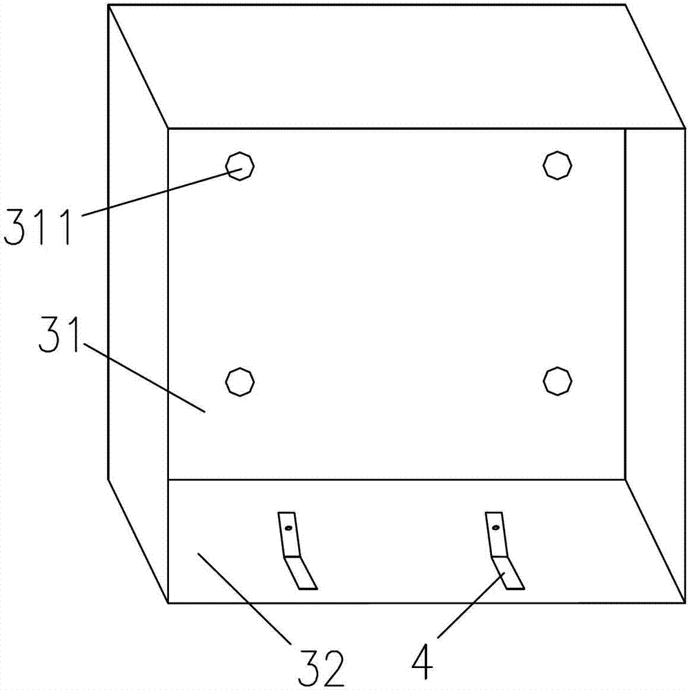 Installation method of shunt module cabinet body upper support frame piece and positioning tool for installation