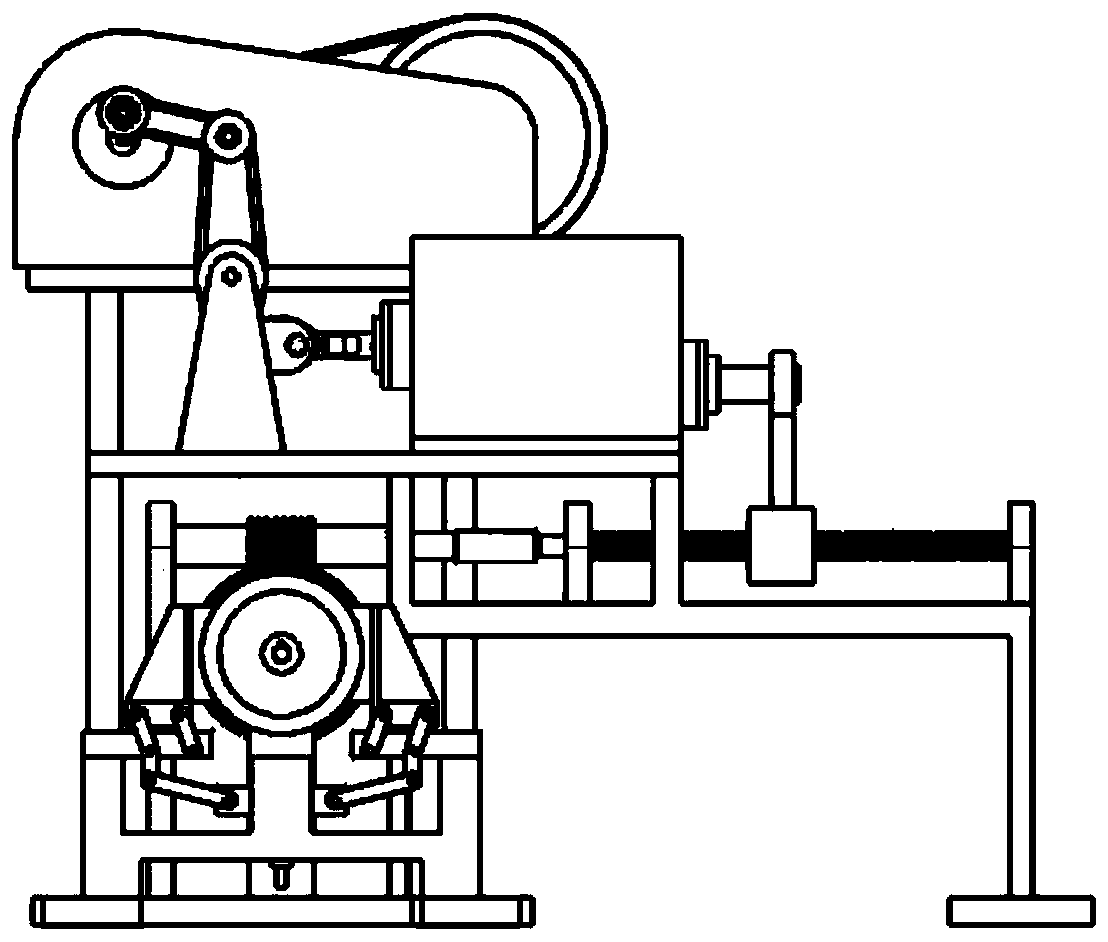 Horizontal claw wear resistance testing machine