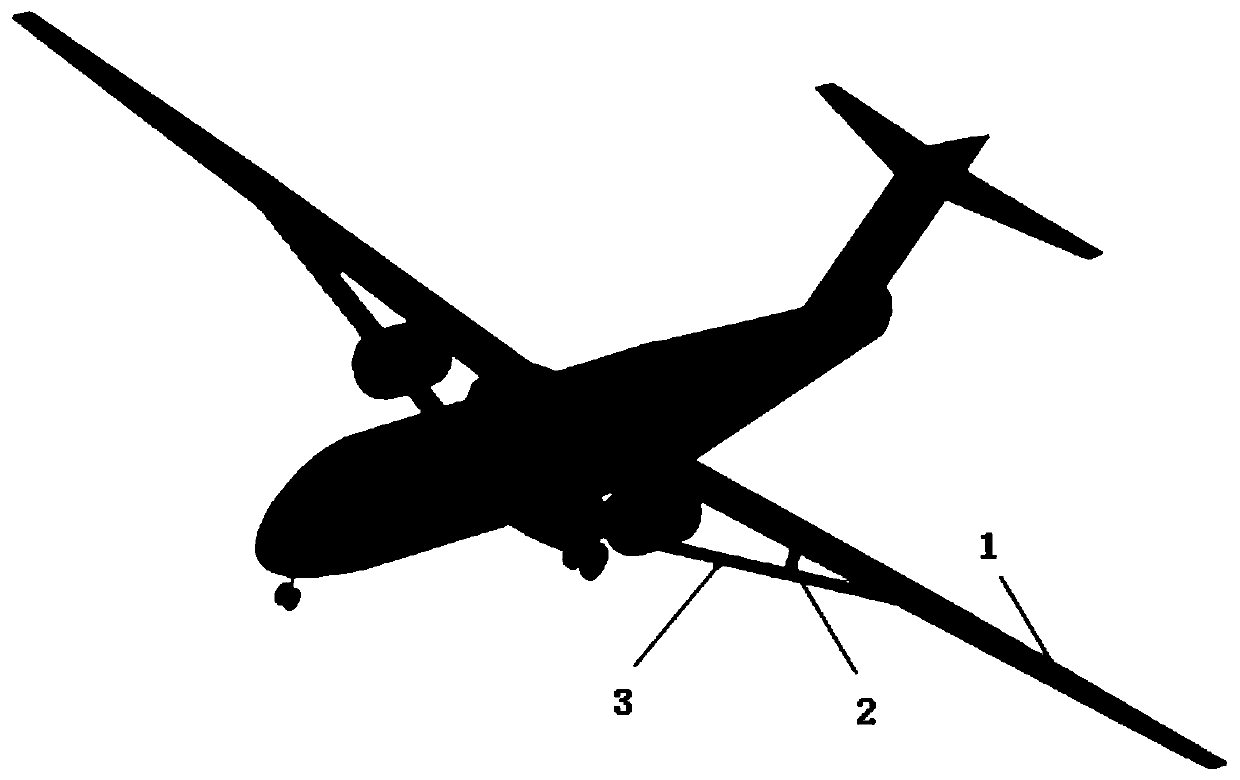 TBW layout aircraft wing structure analysis method based on engineering beam theory