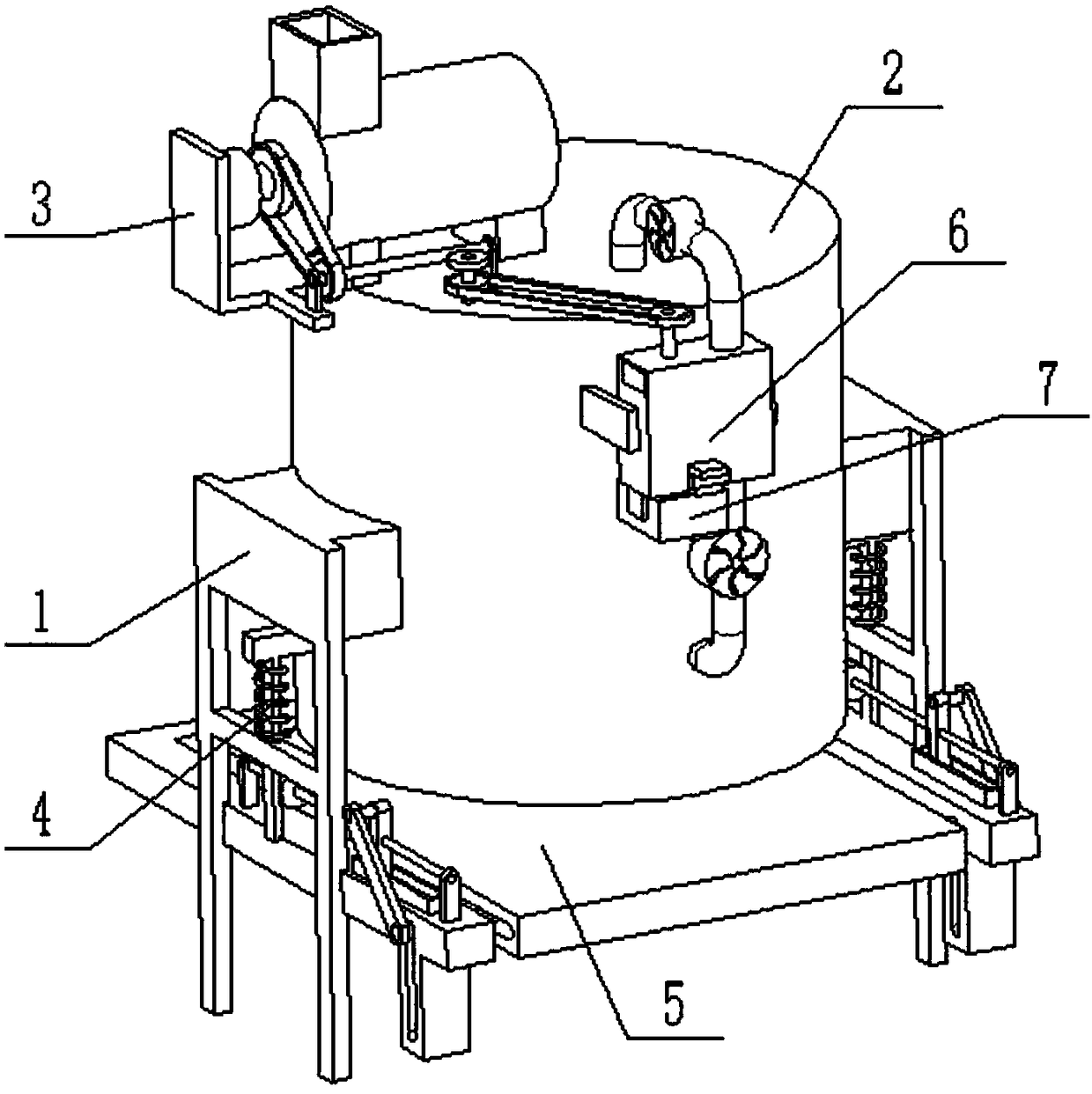 Energy-saving and environment-friendly automatic lime kiln furnace