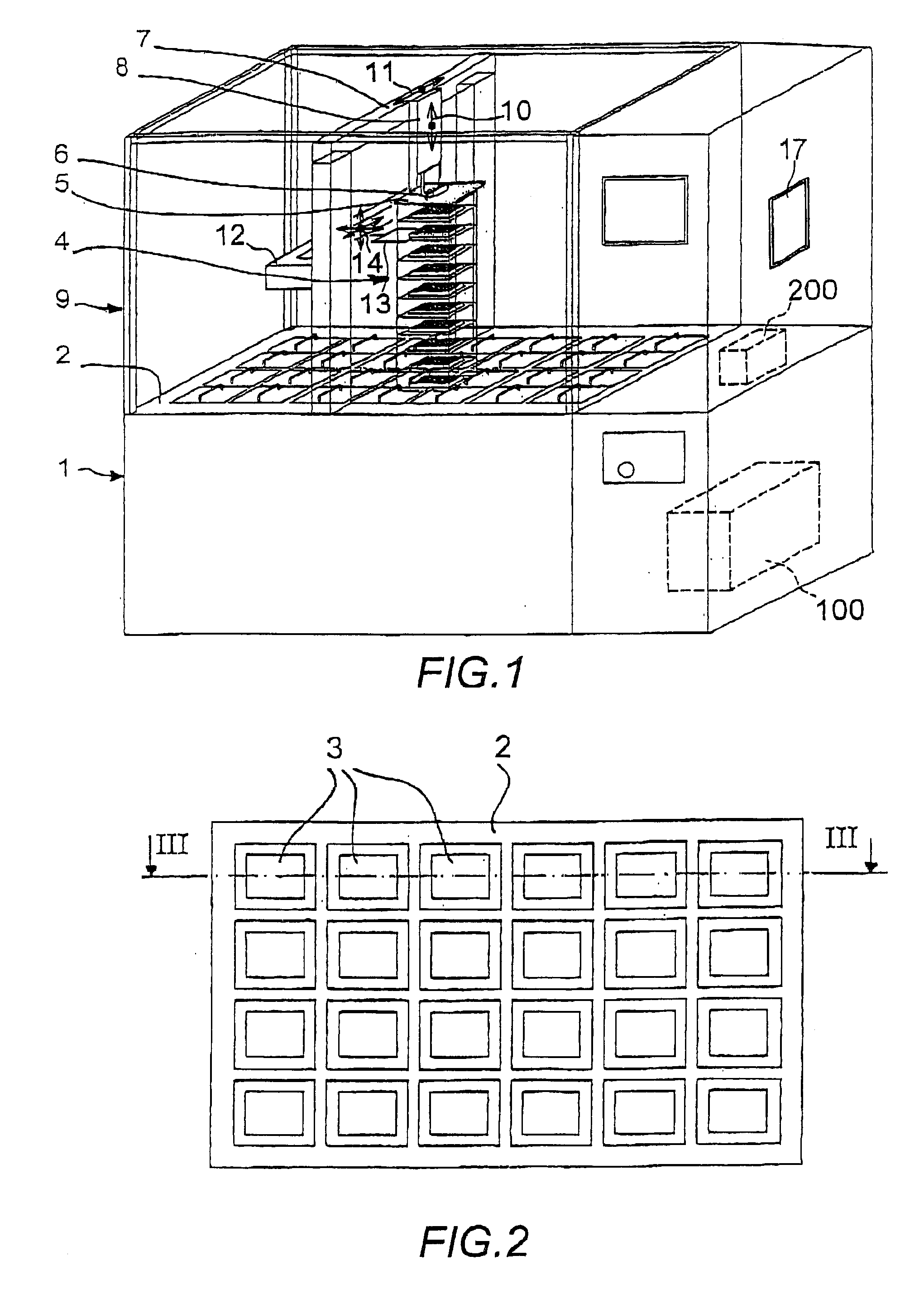 Work enclosure having article supports that obstruct access openings