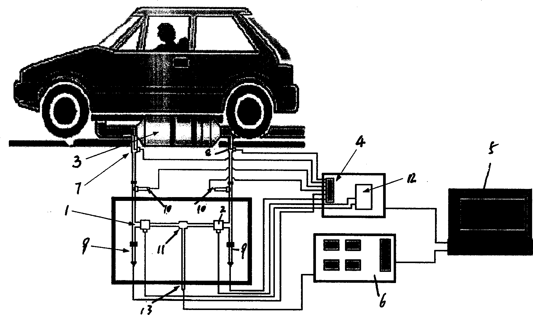 Fault detection method and system for three-effect catalyzer