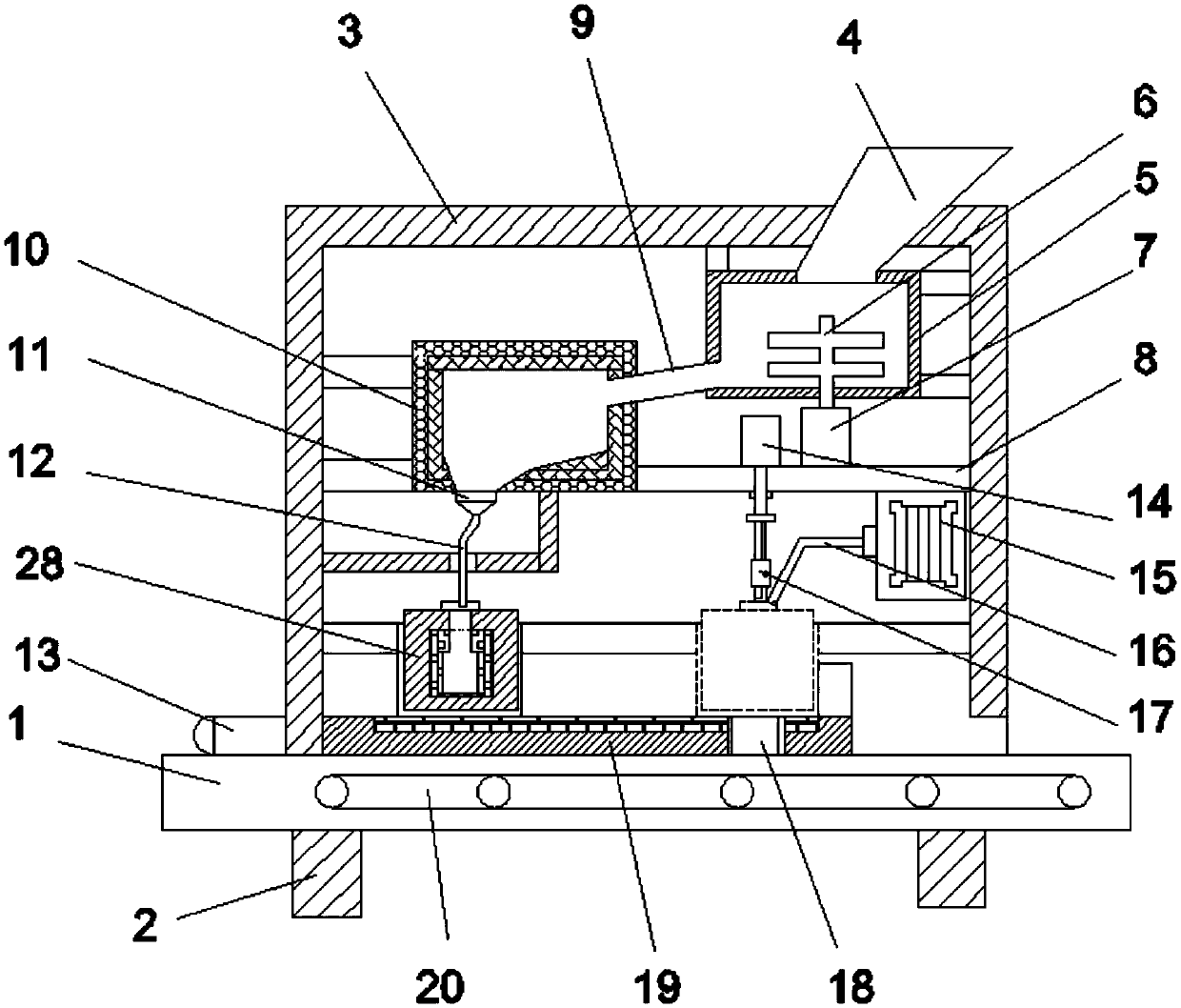 Perfume glass bottle processing apparatus