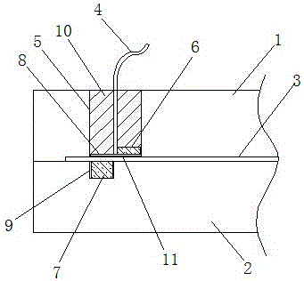 Convenient-to-remove electrode connection structure for electric heating floor