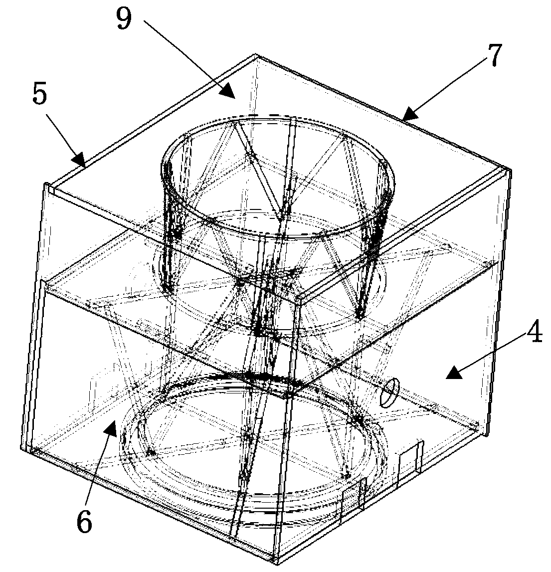 The main structure of the public platform for small high-orbit satellites