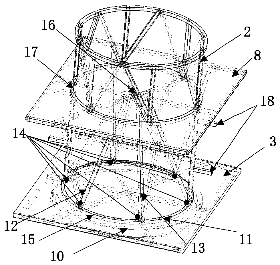 The main structure of the public platform for small high-orbit satellites