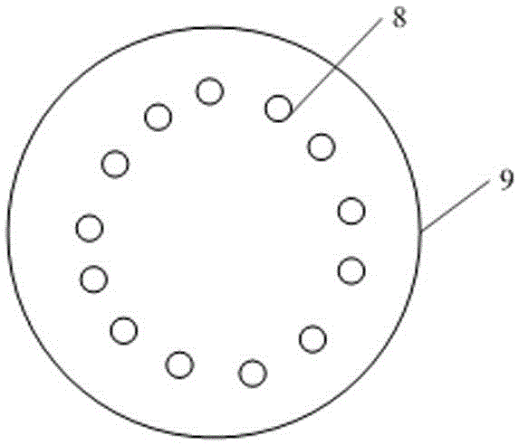 A warning and dispersing device for high-voltage transmission lines