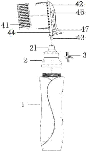 Single-dosage-form hair dyeing composition, hair dyeing agent prepared from single-dosage-form hair dyeing composition and single-tube single-channel hair dyeing comb for dyeing hair by virtue of single-dosage-form hair dyeing composition