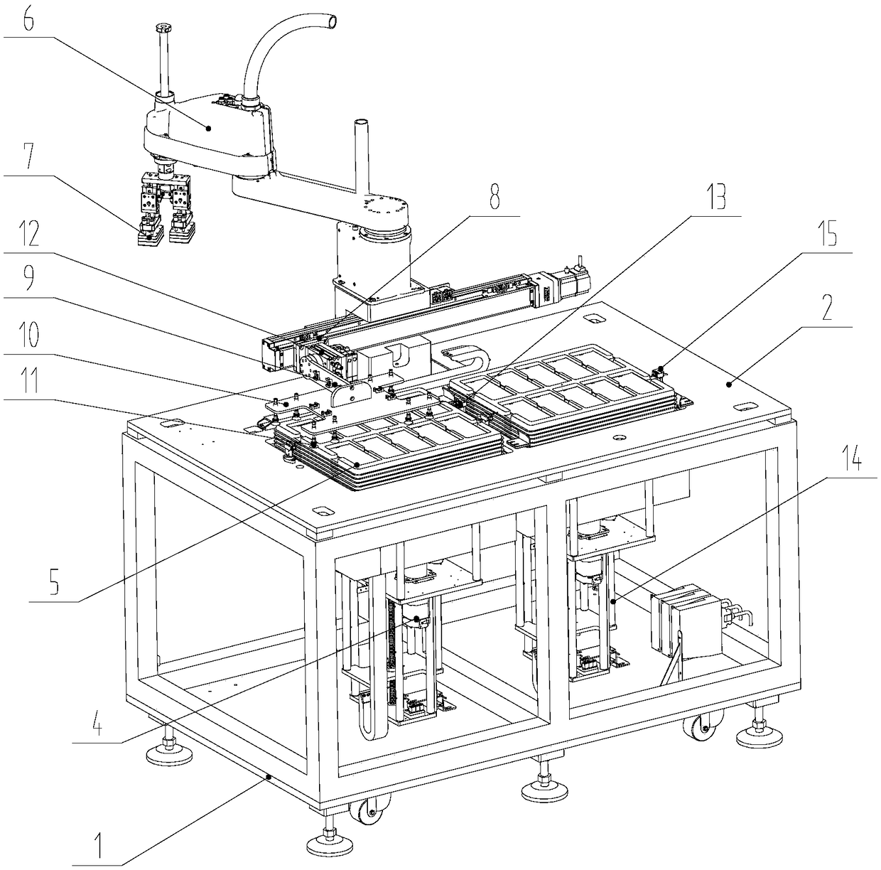 Feeding device of exposure machine