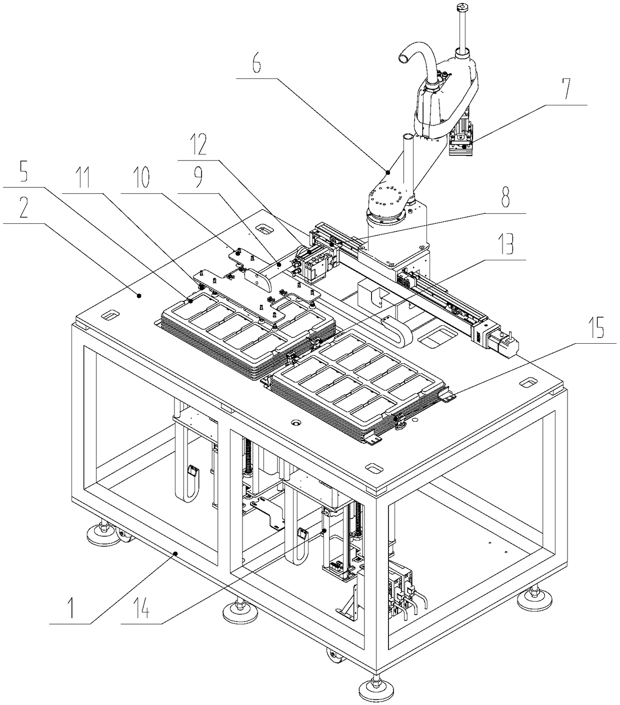 Feeding device of exposure machine