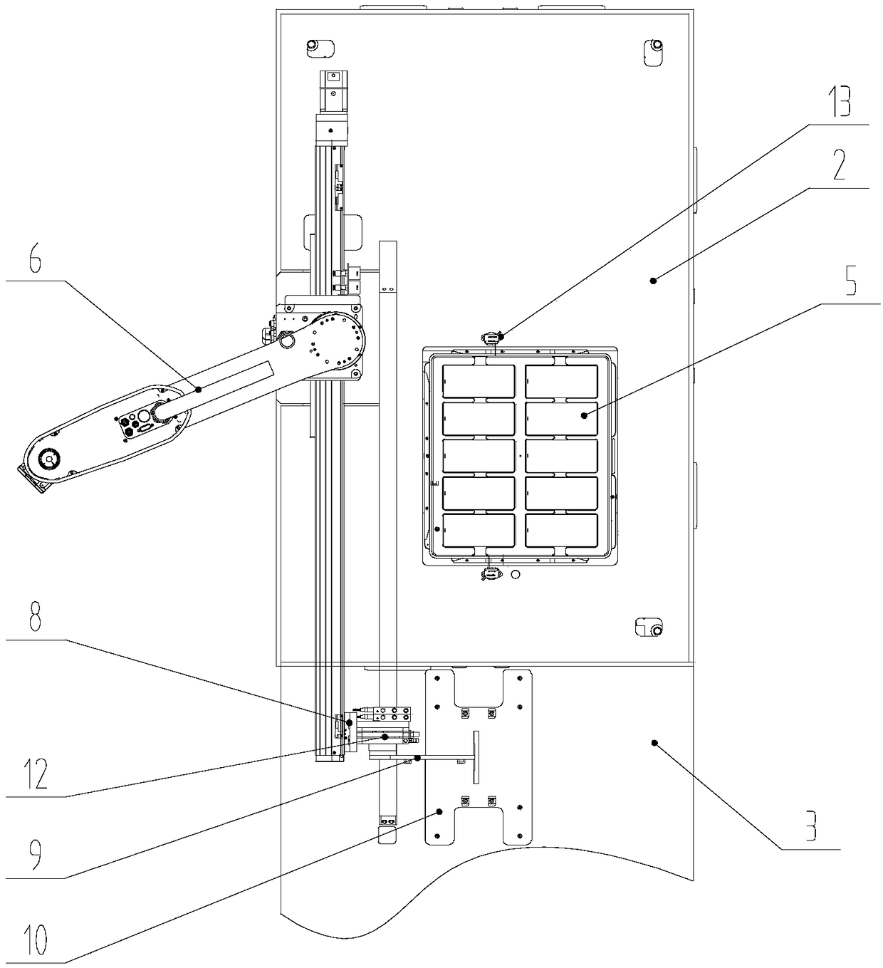 Feeding device of exposure machine