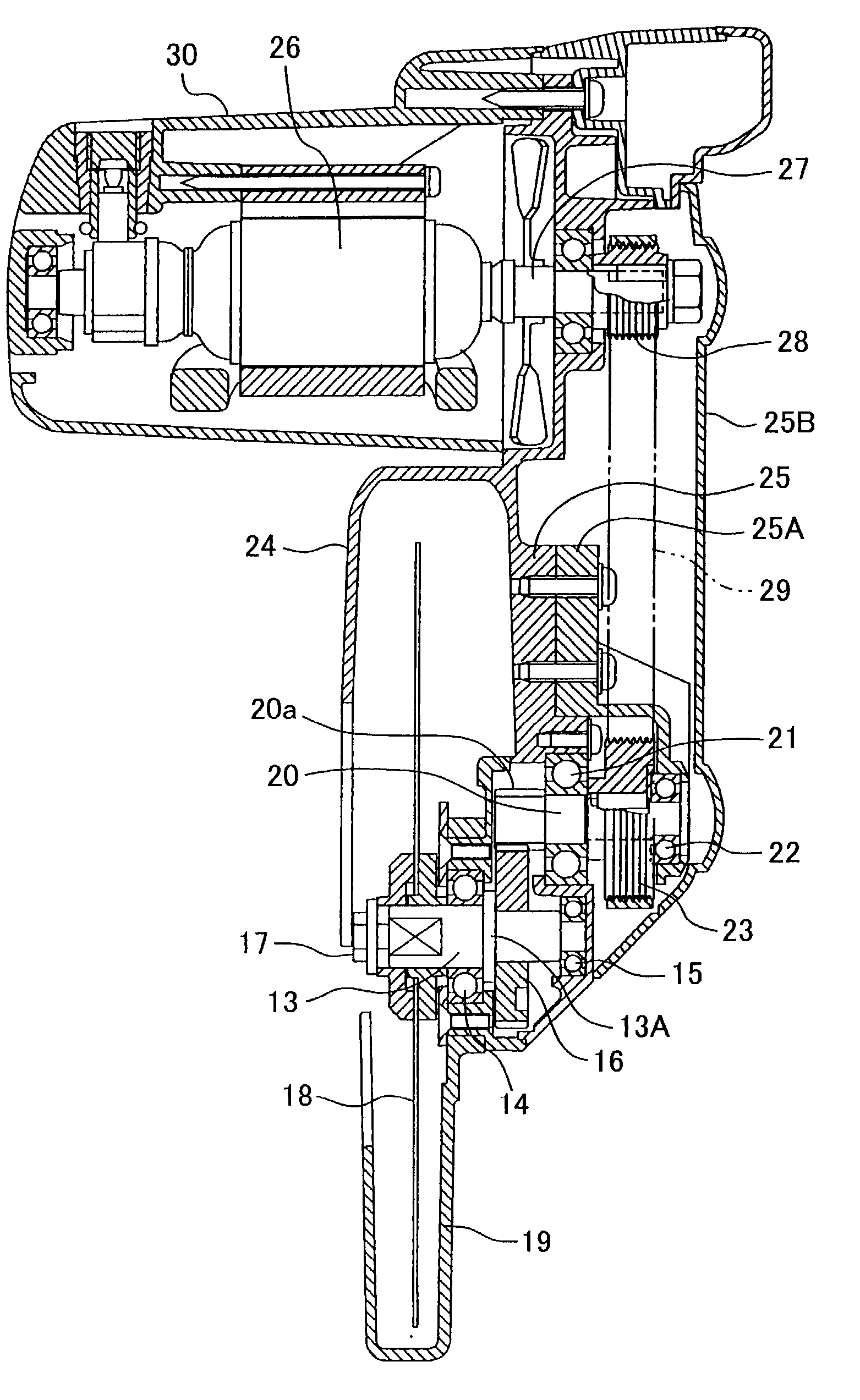 Miter saw with laterally tiltable circular saw blade