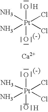 Pharmaceutical composition comprising oxoplatin, the salts and derivatives thereof