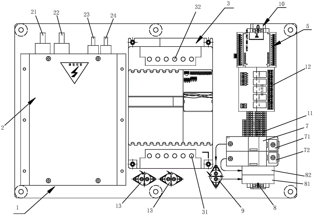 Frequency conversion and energy saving electric control assembly used for new-energy electric passenger vehicle alternating and direct current air conditioning system