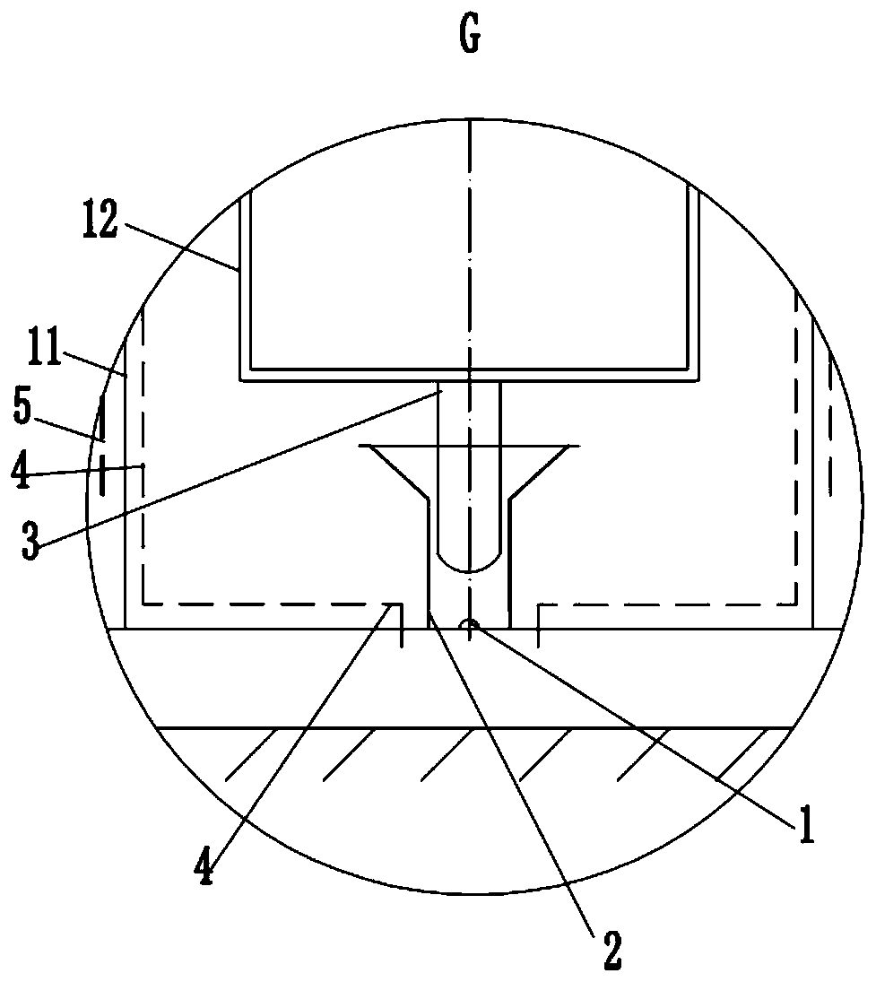 Positioning construction device for deep-buried oil cylinder sleeve