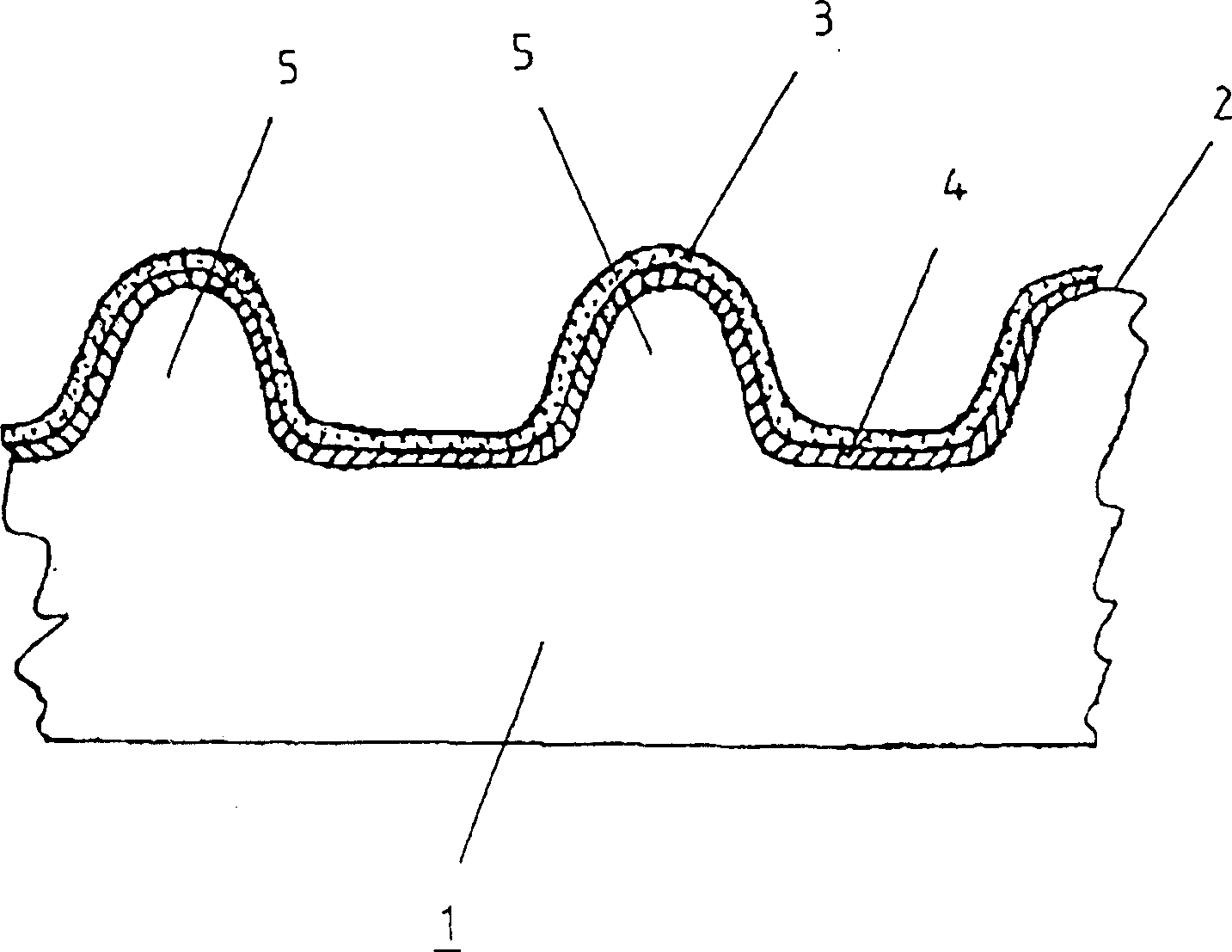 Method for processing and producing surface with degree of lustre