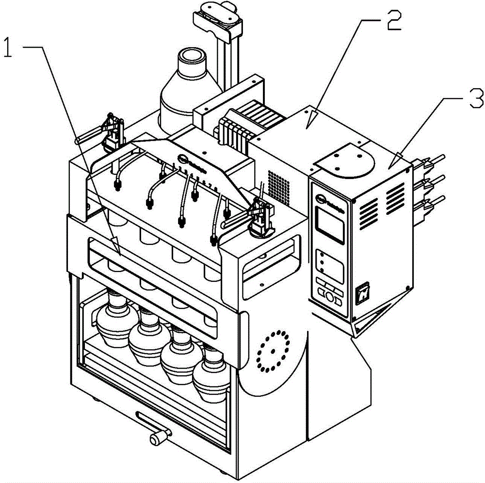 Automatic pretreatment equipment for detecting banned azo dye in textiles and leather