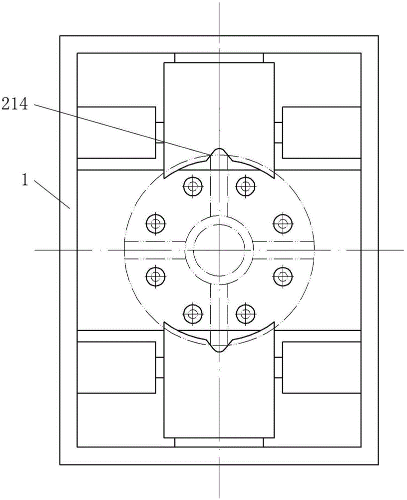 Clamping and positioning device for flange