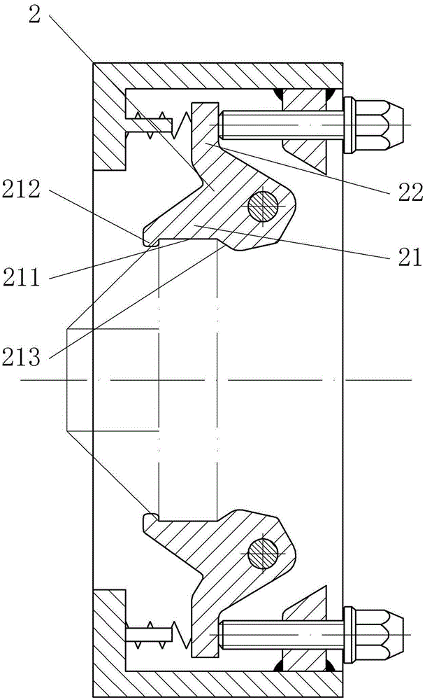 Clamping and positioning device for flange