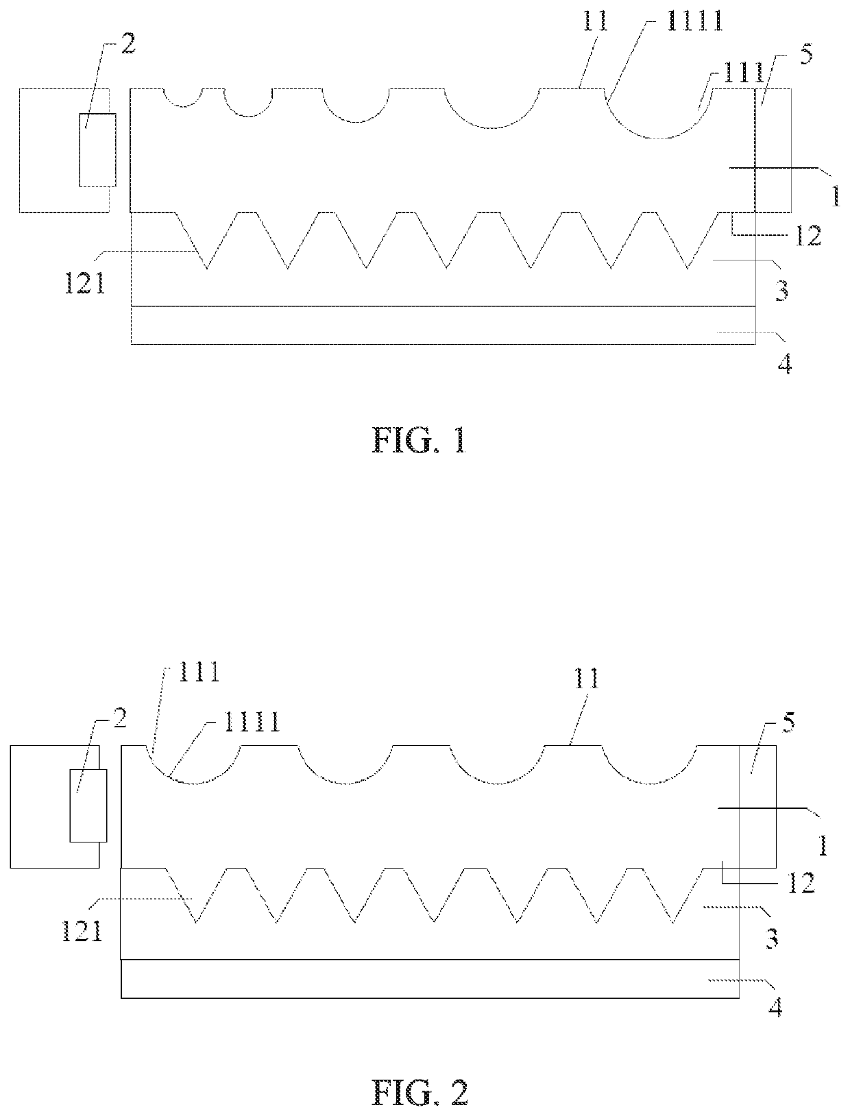 Light guide plate structure, display device and electronic device