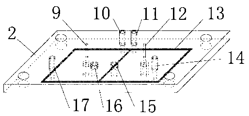 Double-chamber and double-window electrolytic tank for electrochemically preparing gases