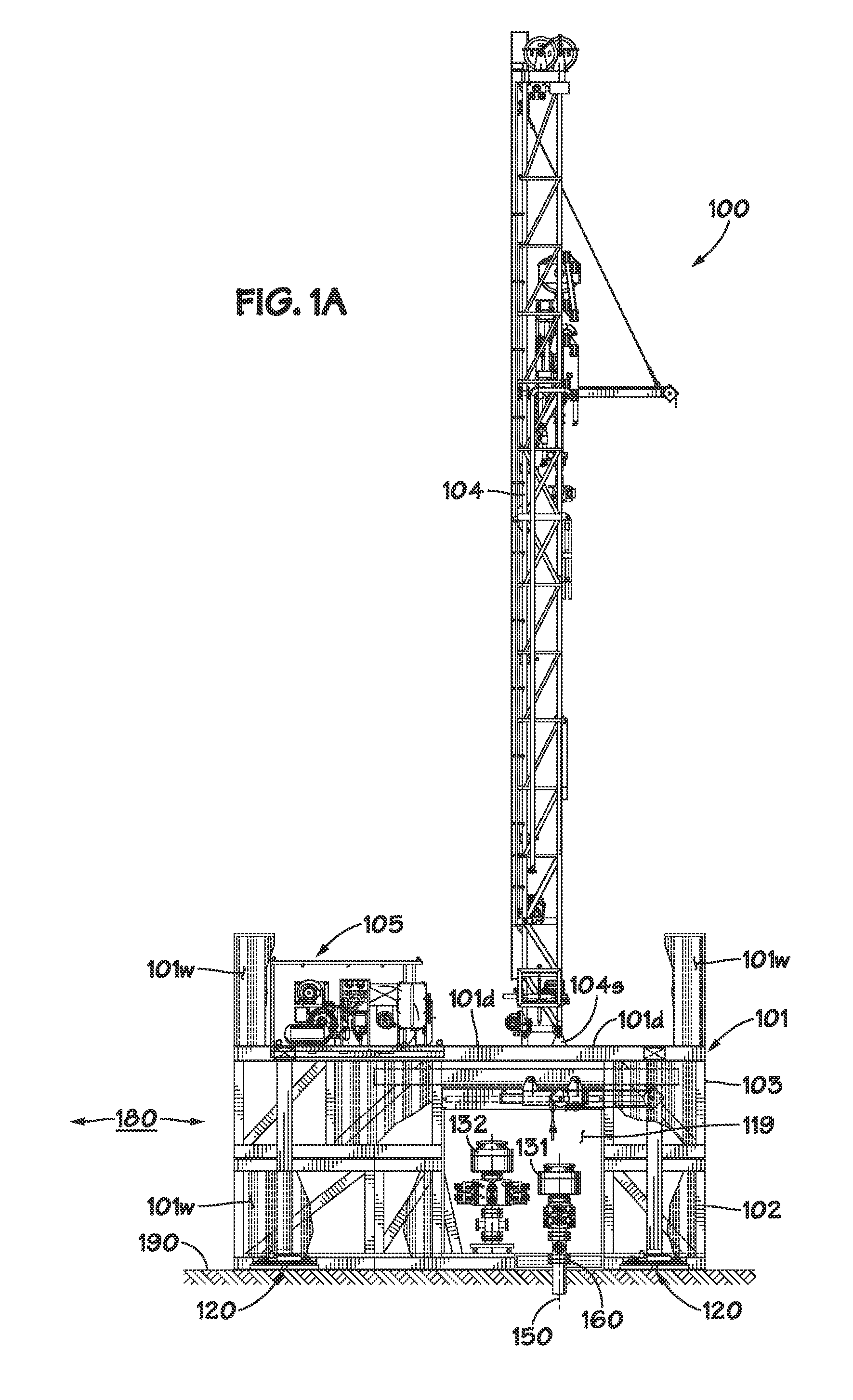 Performing simultaneous operations on multiple wellbore locations using a single mobile drilling rig