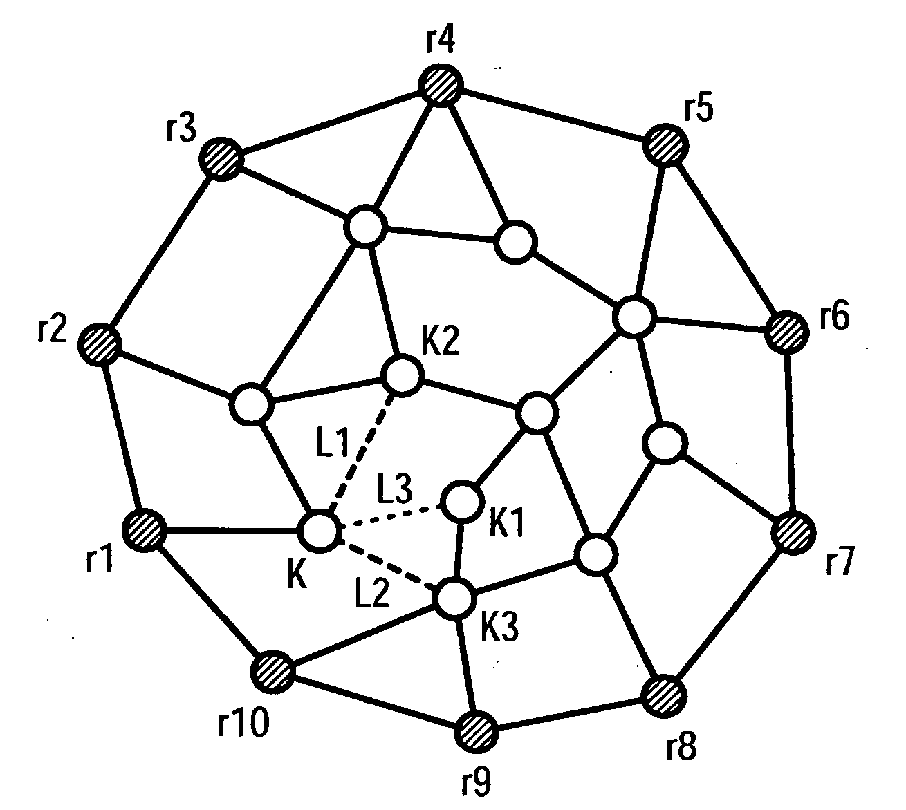 Access control for a packet-oriented network, taking into account resilience requirements