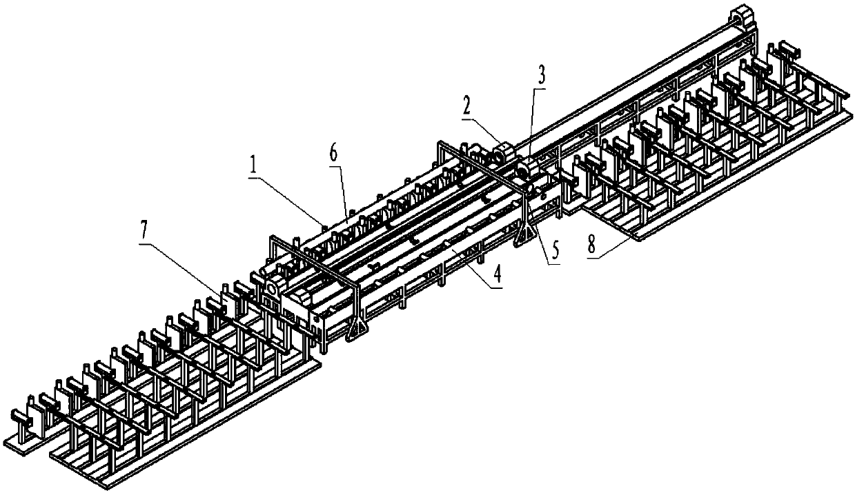 Automatic detection device for polygonal thin-wall thin-long tubular product