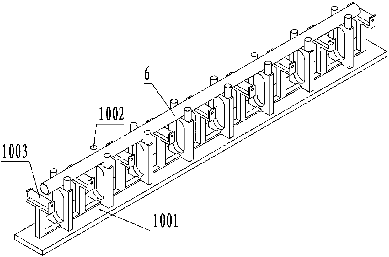 Automatic detection device for polygonal thin-wall thin-long tubular product