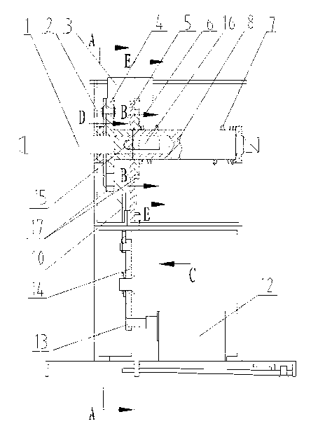 Multi-functional operation device for drawers of novel complete equipment