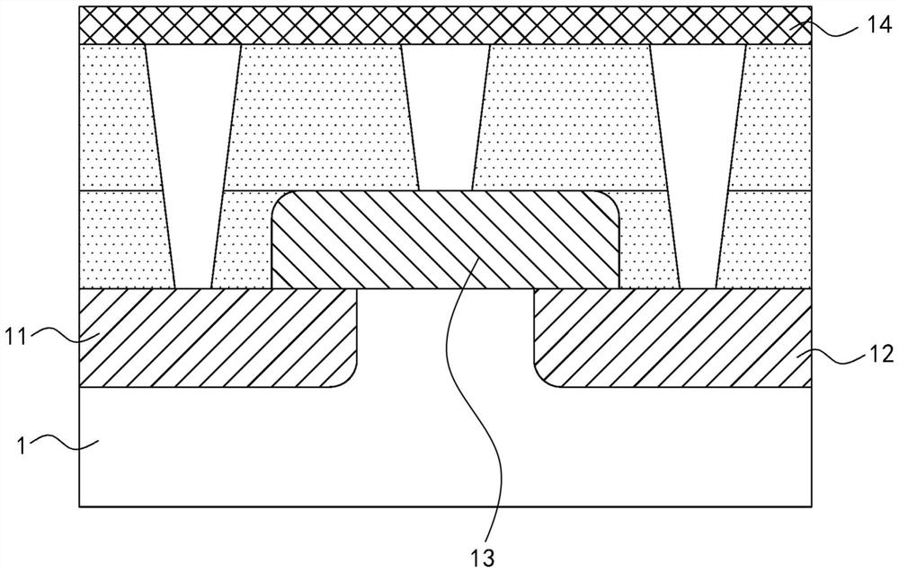 Sample for measuring doping elements in semiconductor device and preparation method of sample