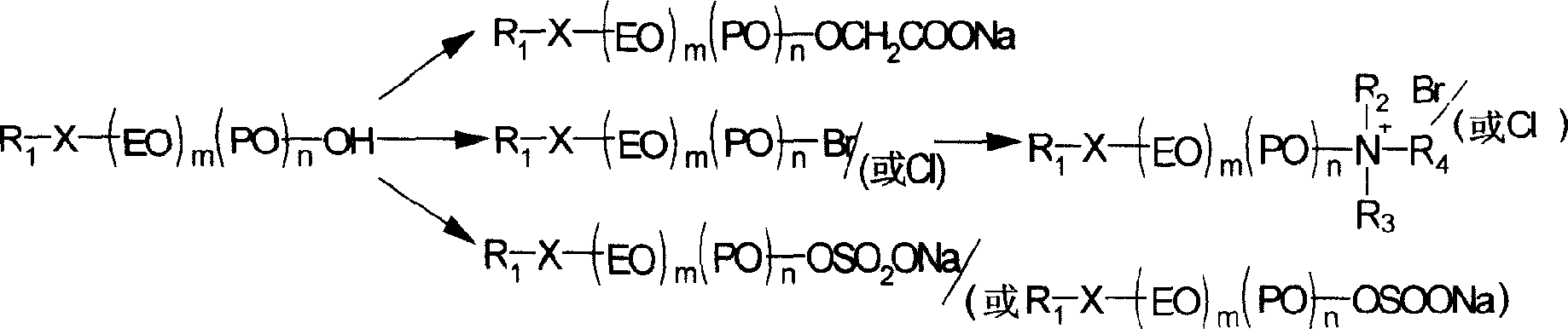 Fire-resistant non-injury fracturing fluid thickening agent and preparation method and usage thereof