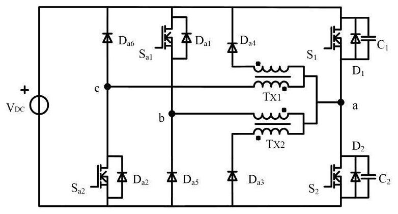 Auxiliary resonant commutated pole inverter with symmetrical reset of phase-correlated magnetizing current