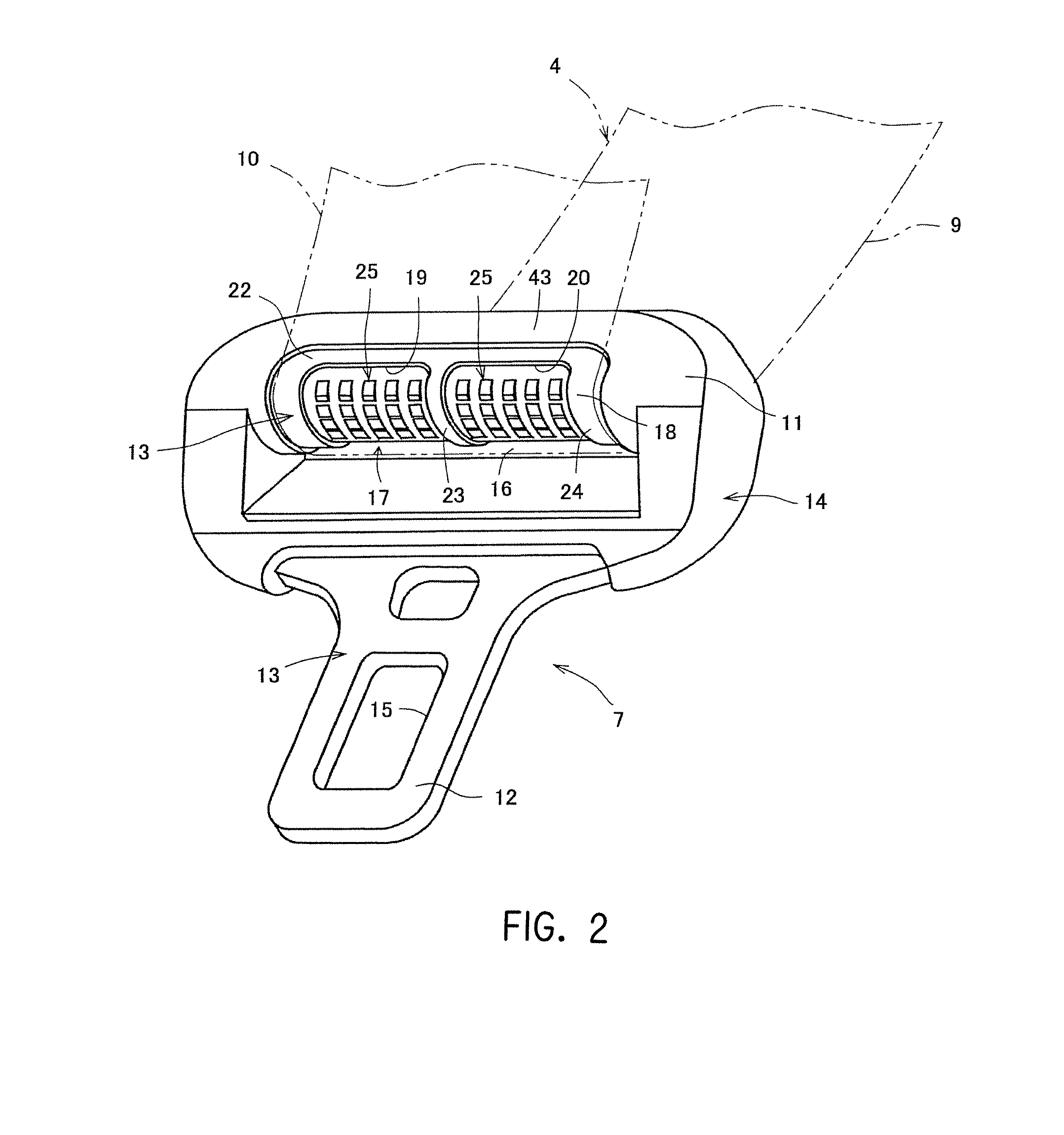 Tongue and seat belt apparatus using tongue