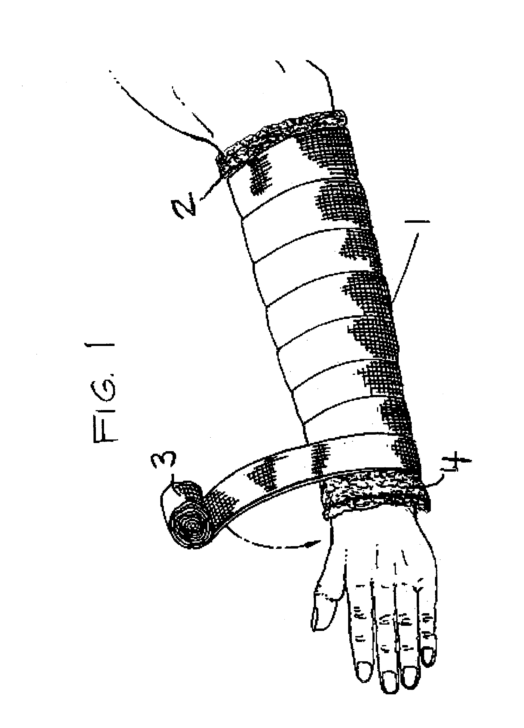 Fast drying, water permeable padding and immobilization apparatus and method thereof