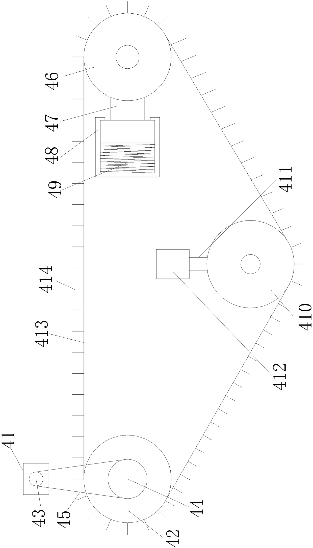 Corn harvester clamping and conveying apparatus