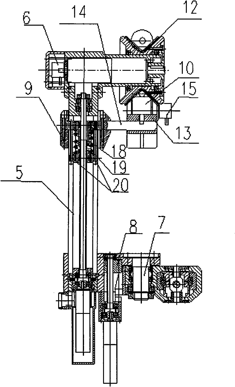 Robot for polling transmission line